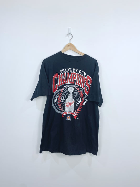 Vintage 1997 Detroit RedWings Championship T-shirt L