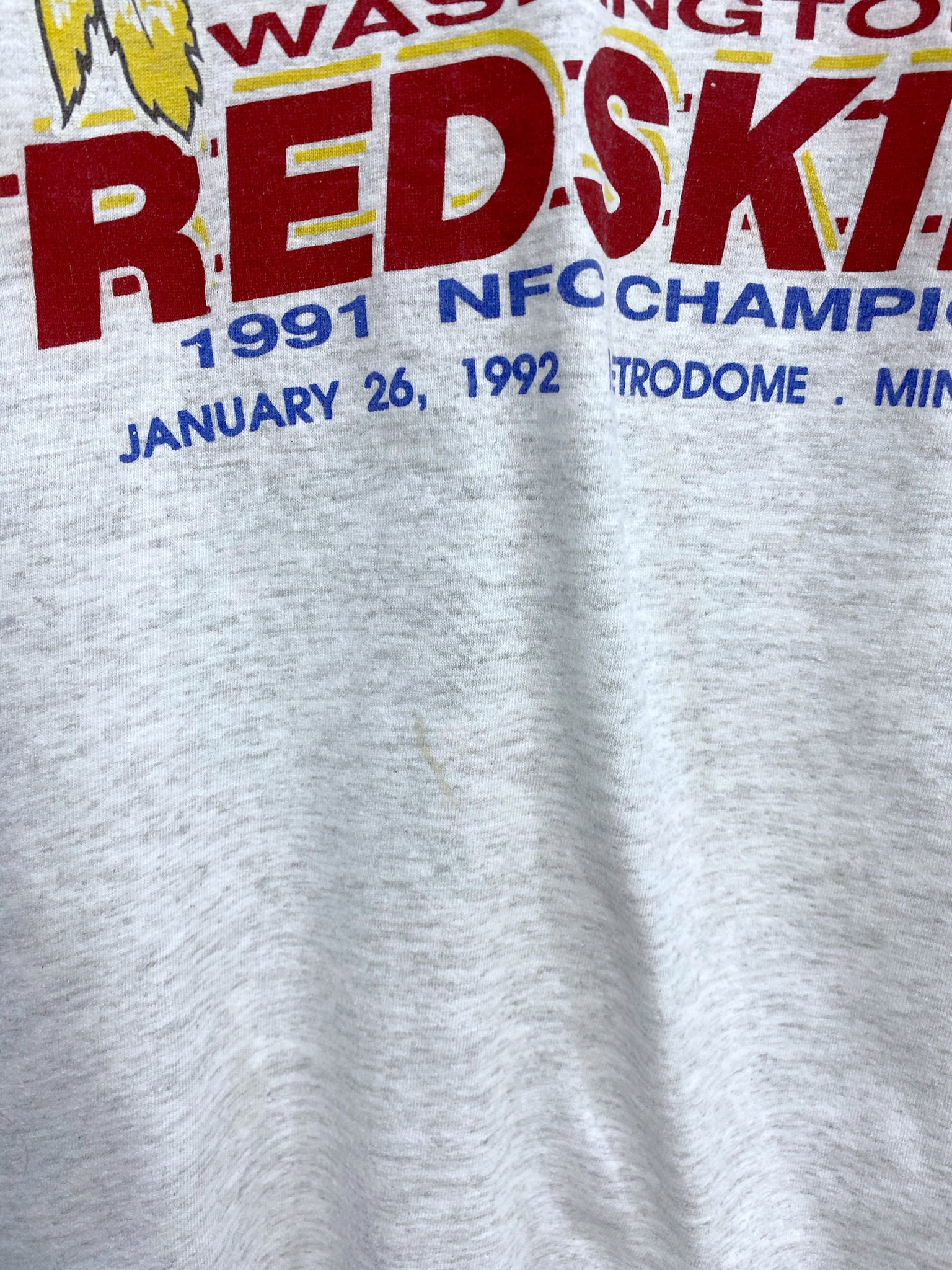Vintage 1992 Washington Redskins Championship T-shirt L