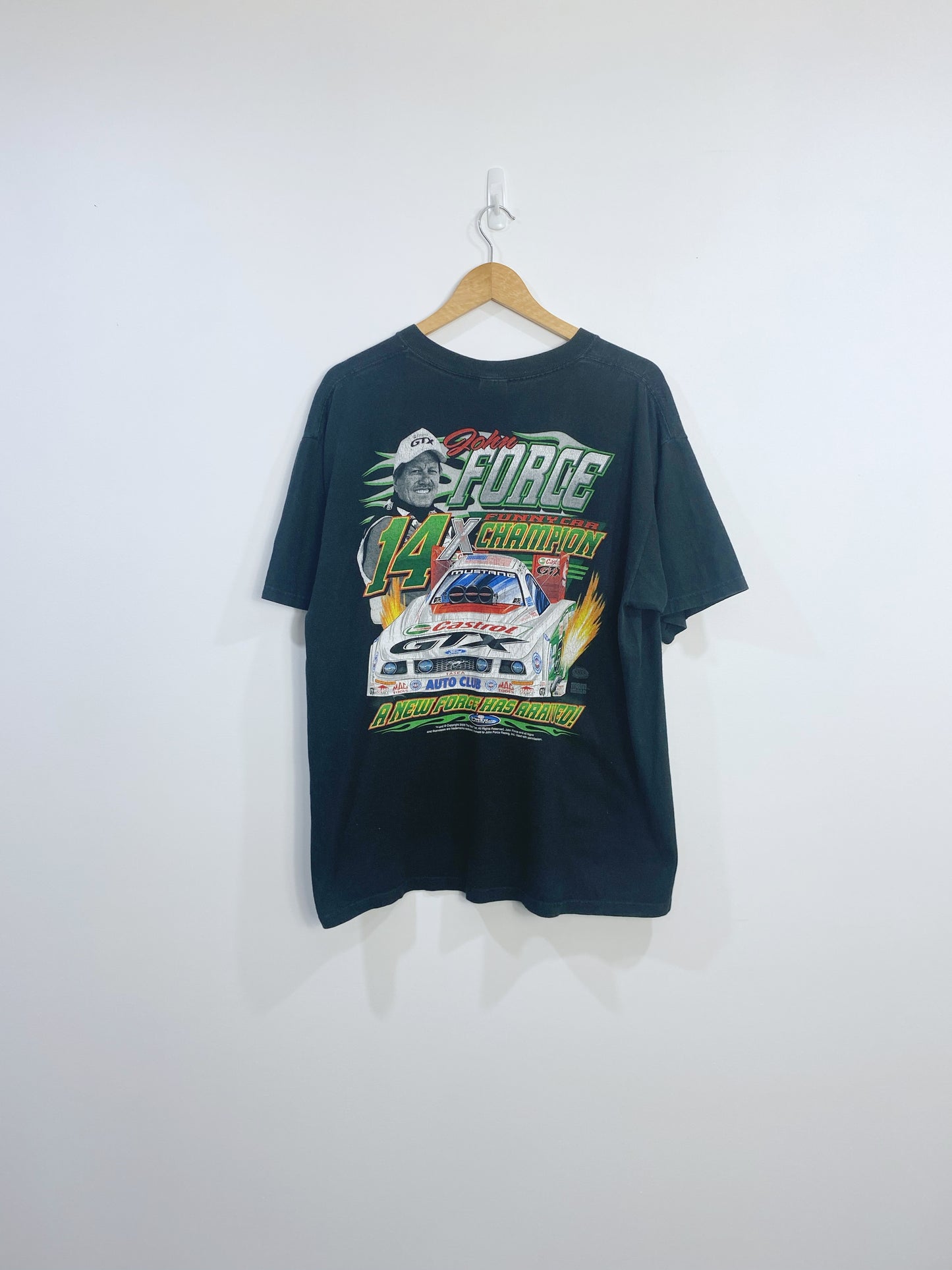 Vintage John Force Nascar Championship T-shirt L