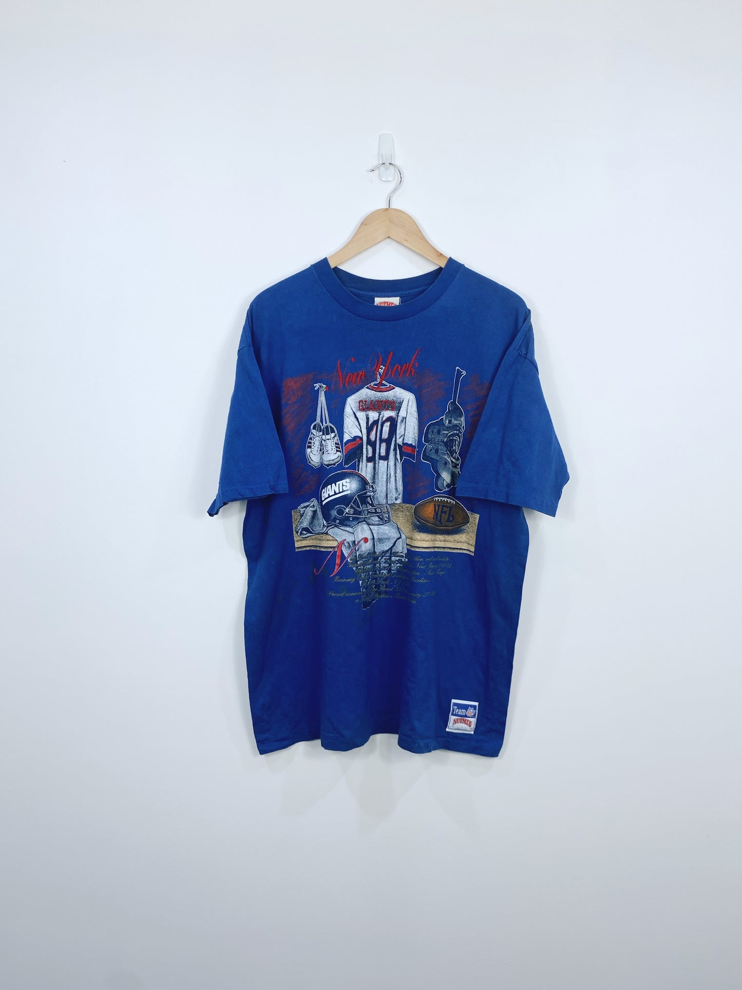 Vintage 1991 New York Giants Embroidered T-shirt L