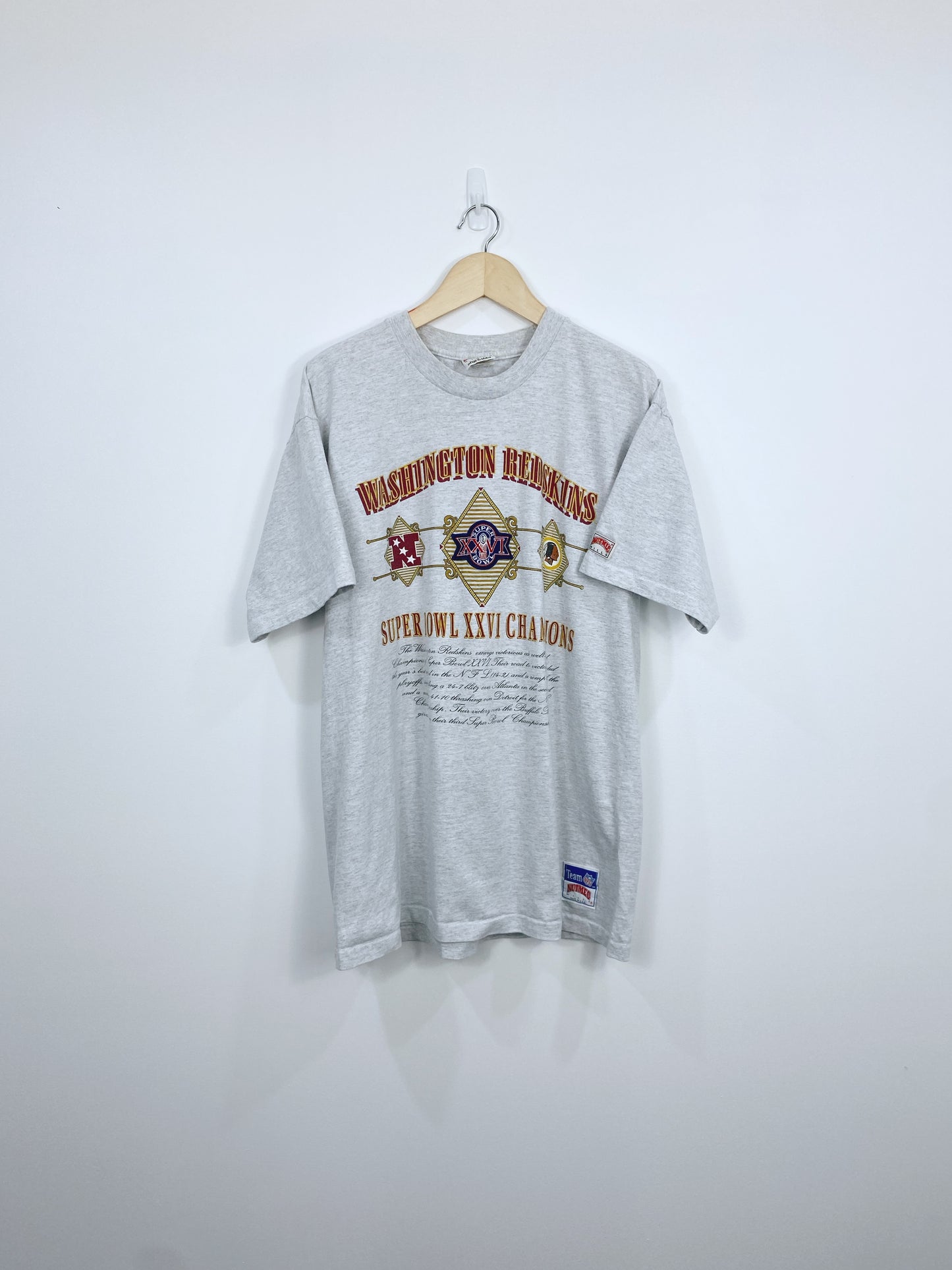 Vintage 1992 Washington Redskins Championship T-shirt L