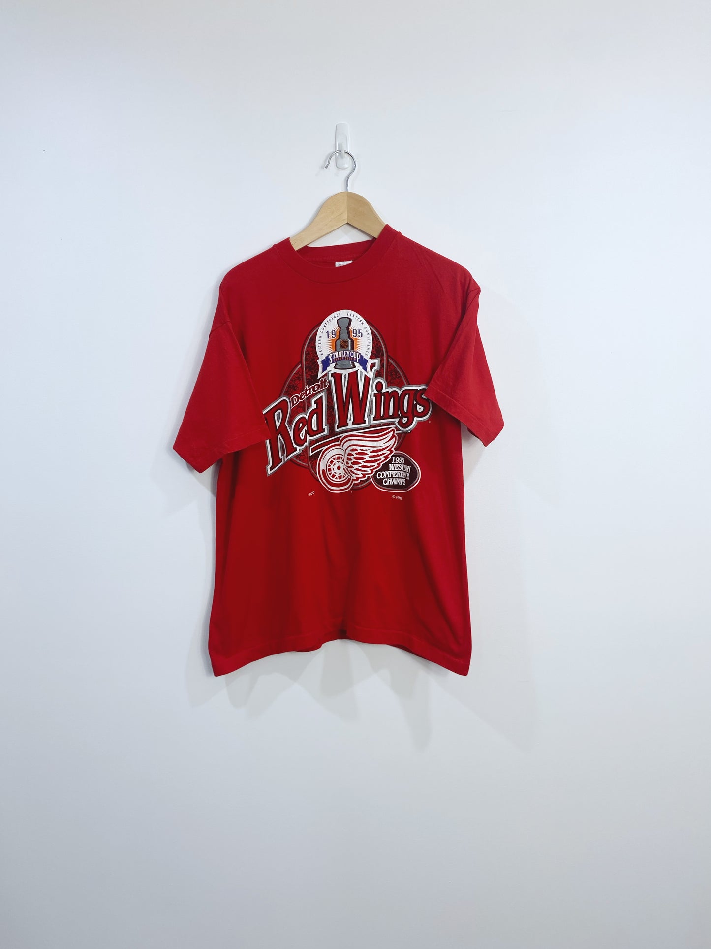 Vintage 1995 Detroit RedWings Championship T-shirt L