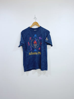 Vintage 1996 Atlanta Olympics AOP T-shirt M