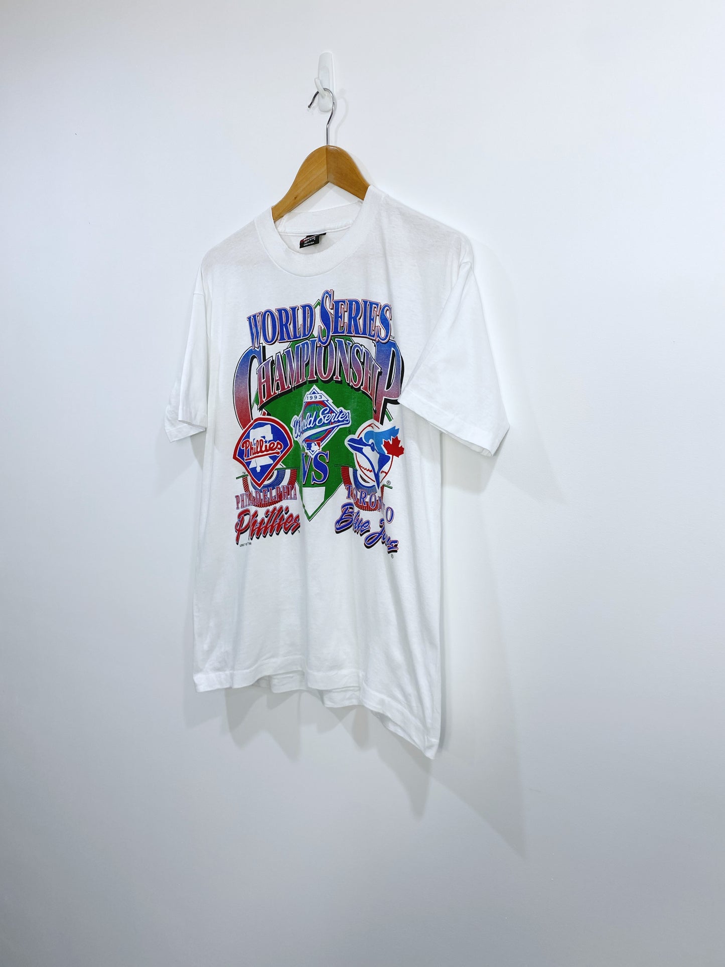 Vintage 1993 Phillies Vs BlueJays Championship T-shirt M