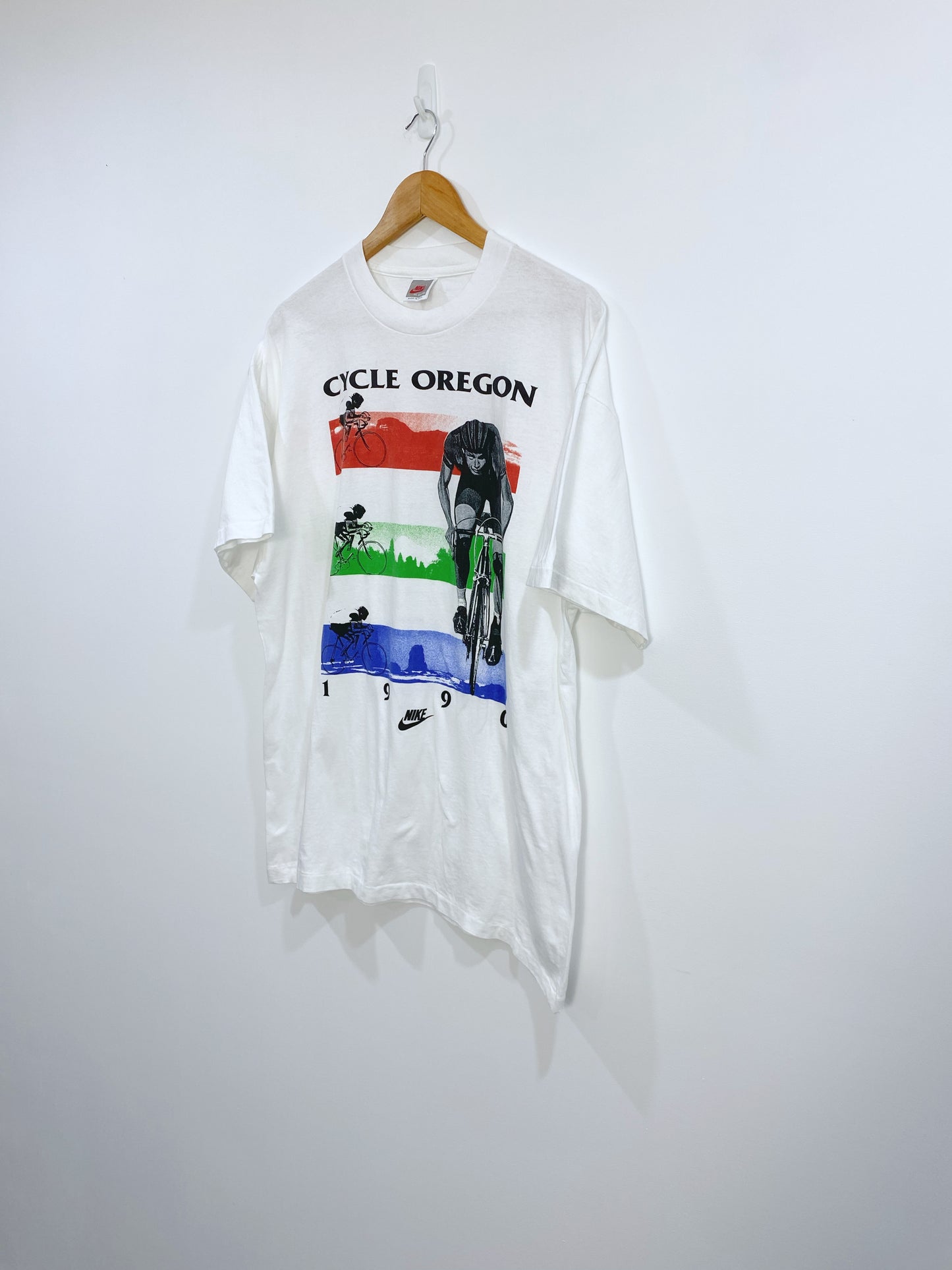 Vintage 1990 Nike Cycling T-shirt L