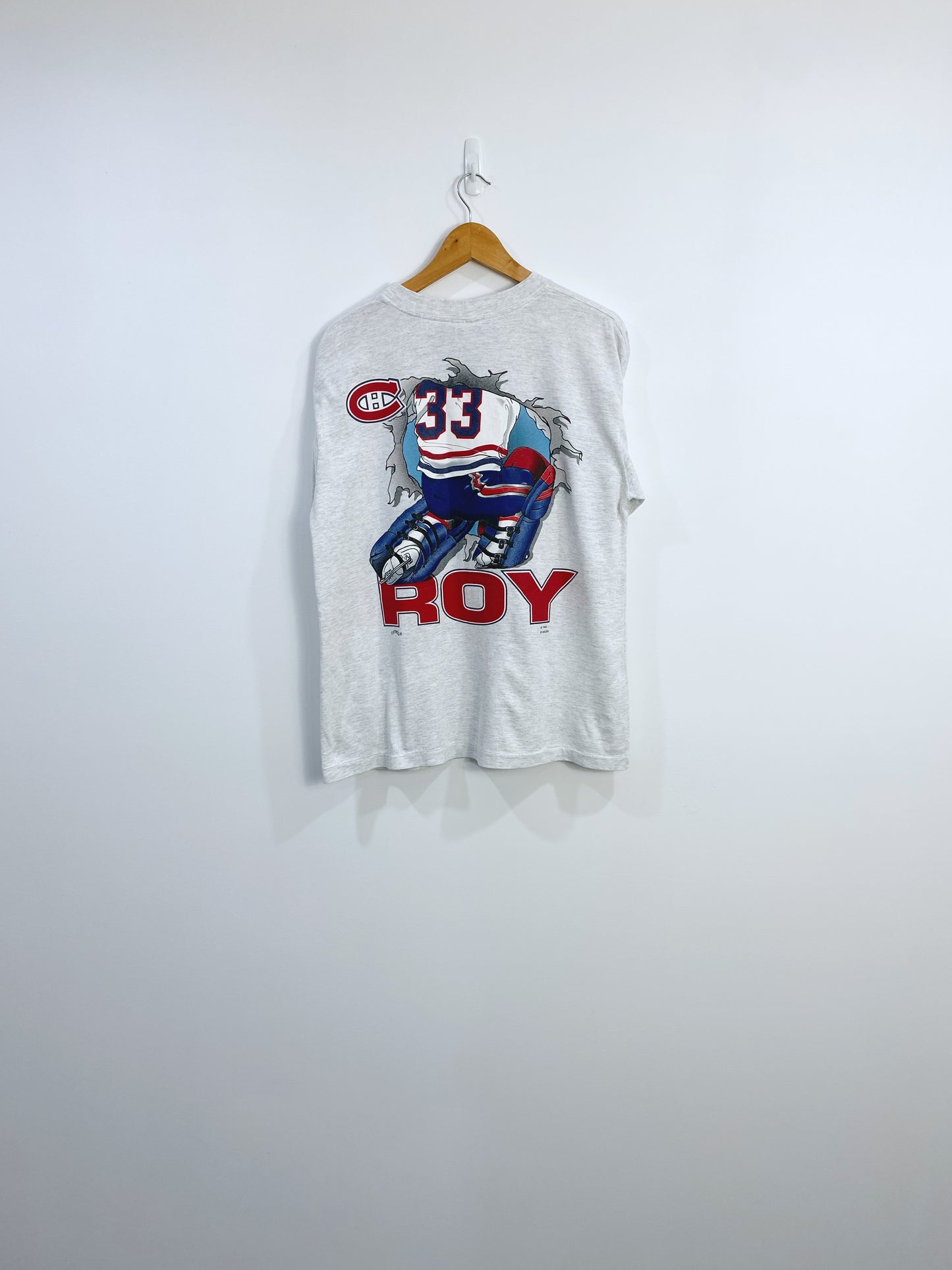 Vintage 90s Patrick Roy Canadiens T-shirt L