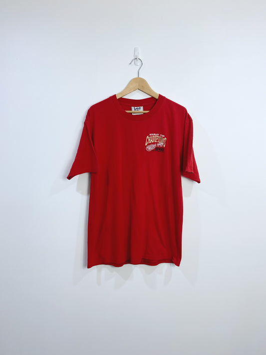 Vintage 1998 Detroit RedWings Embroidered T-shirt L