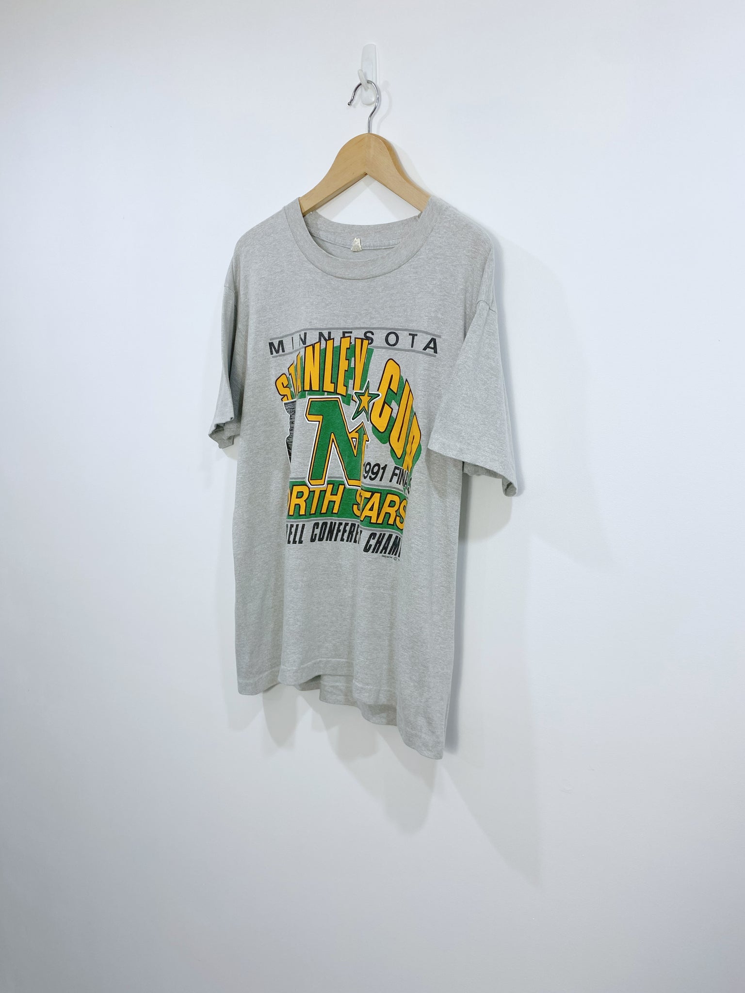 Vintage 1991 Minnesota North Stars Championship T-shirt L