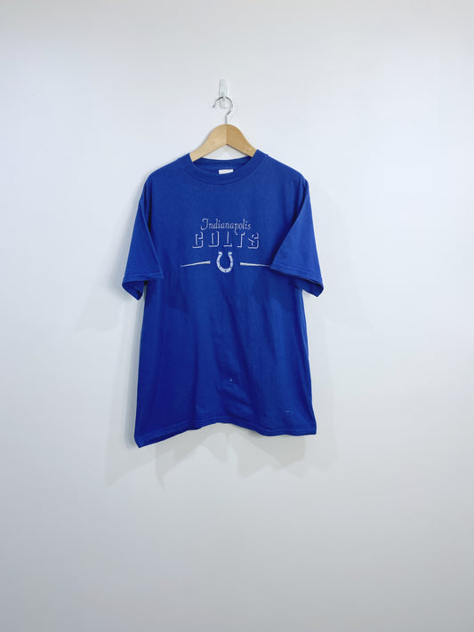 Vintage Indianapolis Colts Embroidered T-shirt L