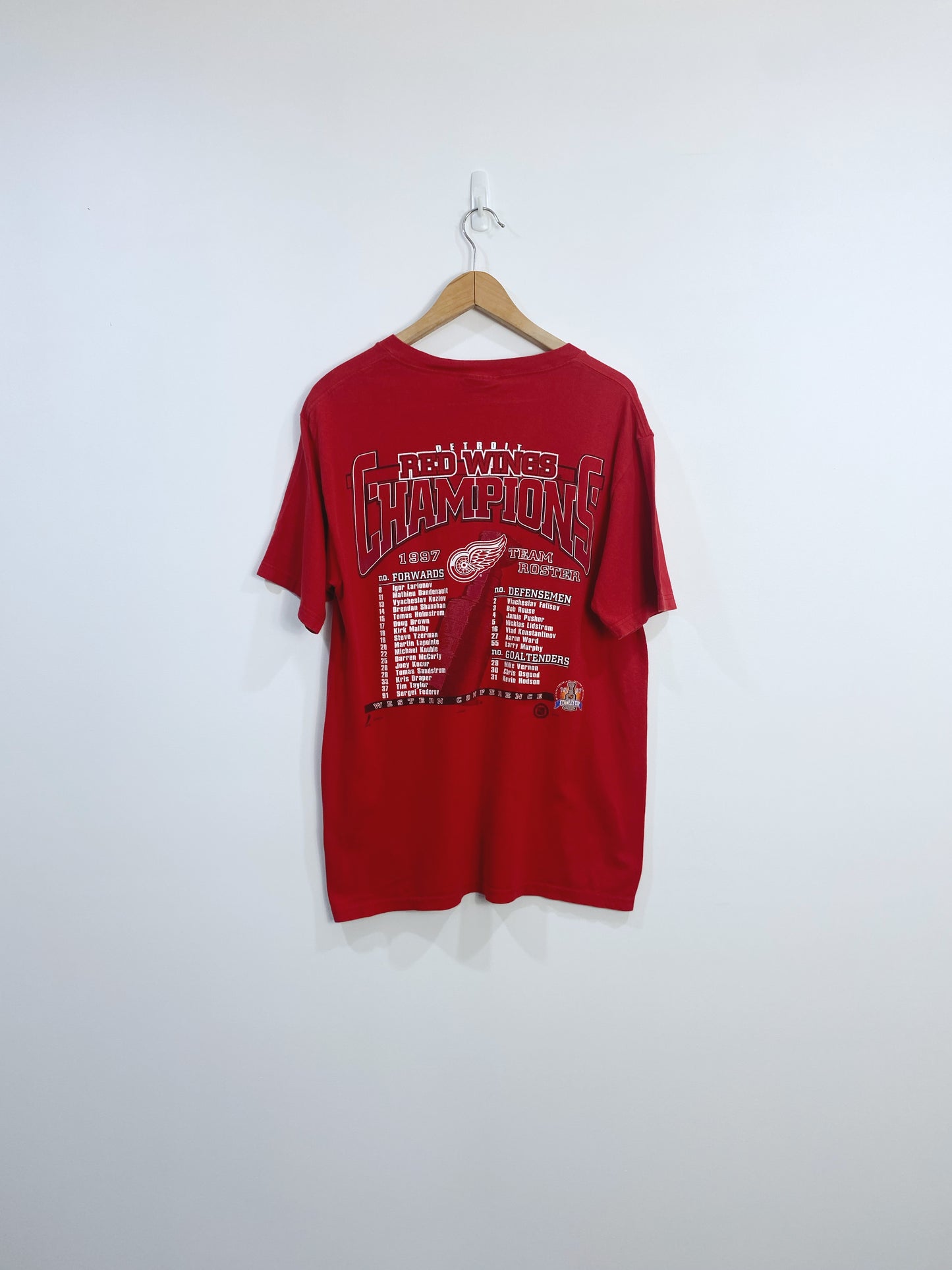 Vintage 1997 Detroit RedWings Championship T-shirt M