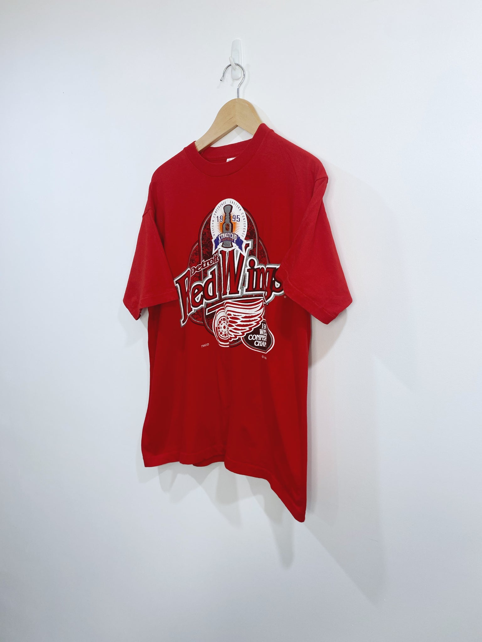 Vintage 1995 Detroit RedWings Championship T-shirt L