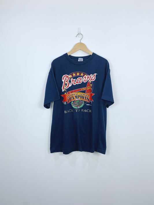 Vintage 1992 Atlanta Braves Championship T-shirt L