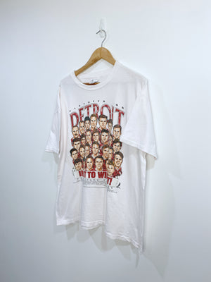 Vintage 1996 Detroit RedWings Championship T-shirt L