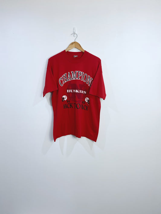 Vintage 1995 Nebraska Huskers Championship T-shirt L