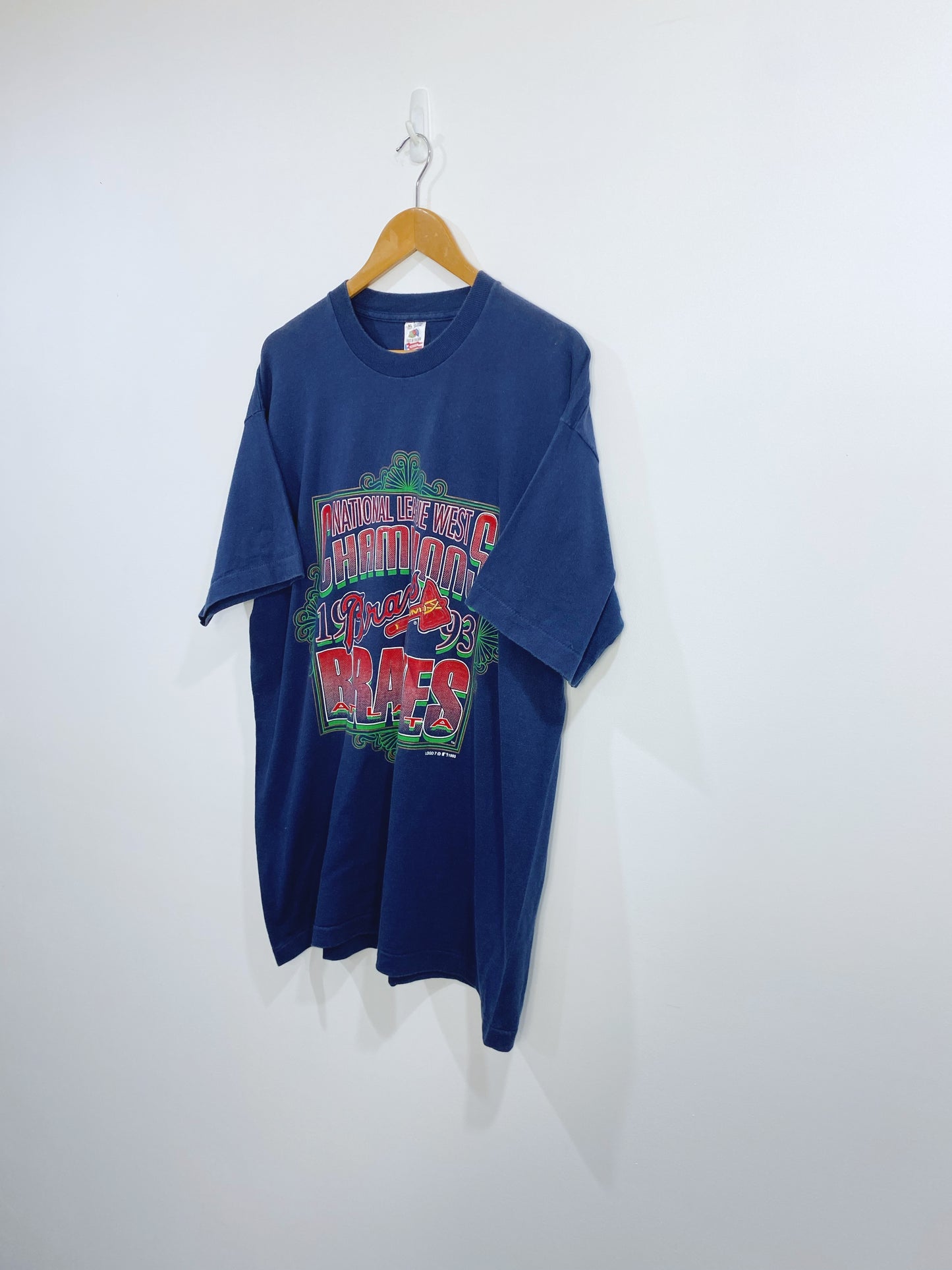 Vintage 1993 Atlanta Braves Championship T-shirt XL