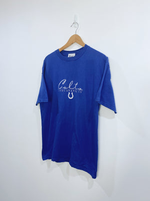 Vintage Indianapolis Colts Embroidered T-shirt L