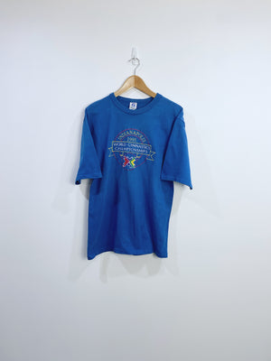 Vintage 1991 World Gymnastics Championship Embroidered T-shirt M