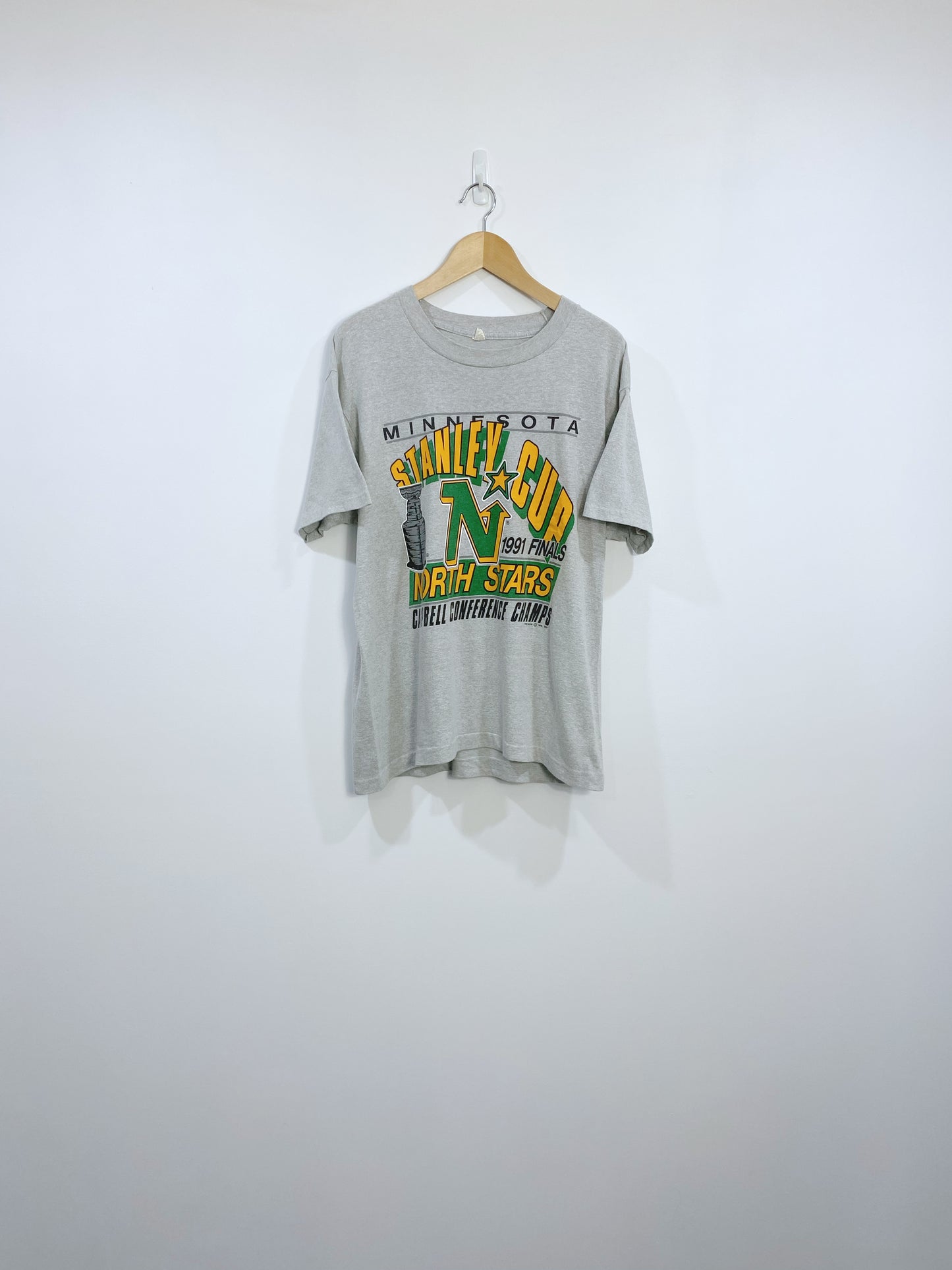 Vintage 1991 Minnesota North Stars Championship T-shirt L