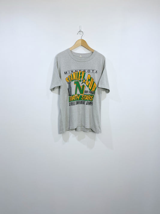 Vintage 1991 Minnesota North Stars Championship T-shirt L
