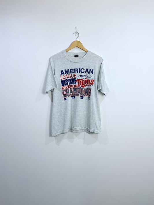 Vintage 1990 Minnesota Twins Championship T-shirt L