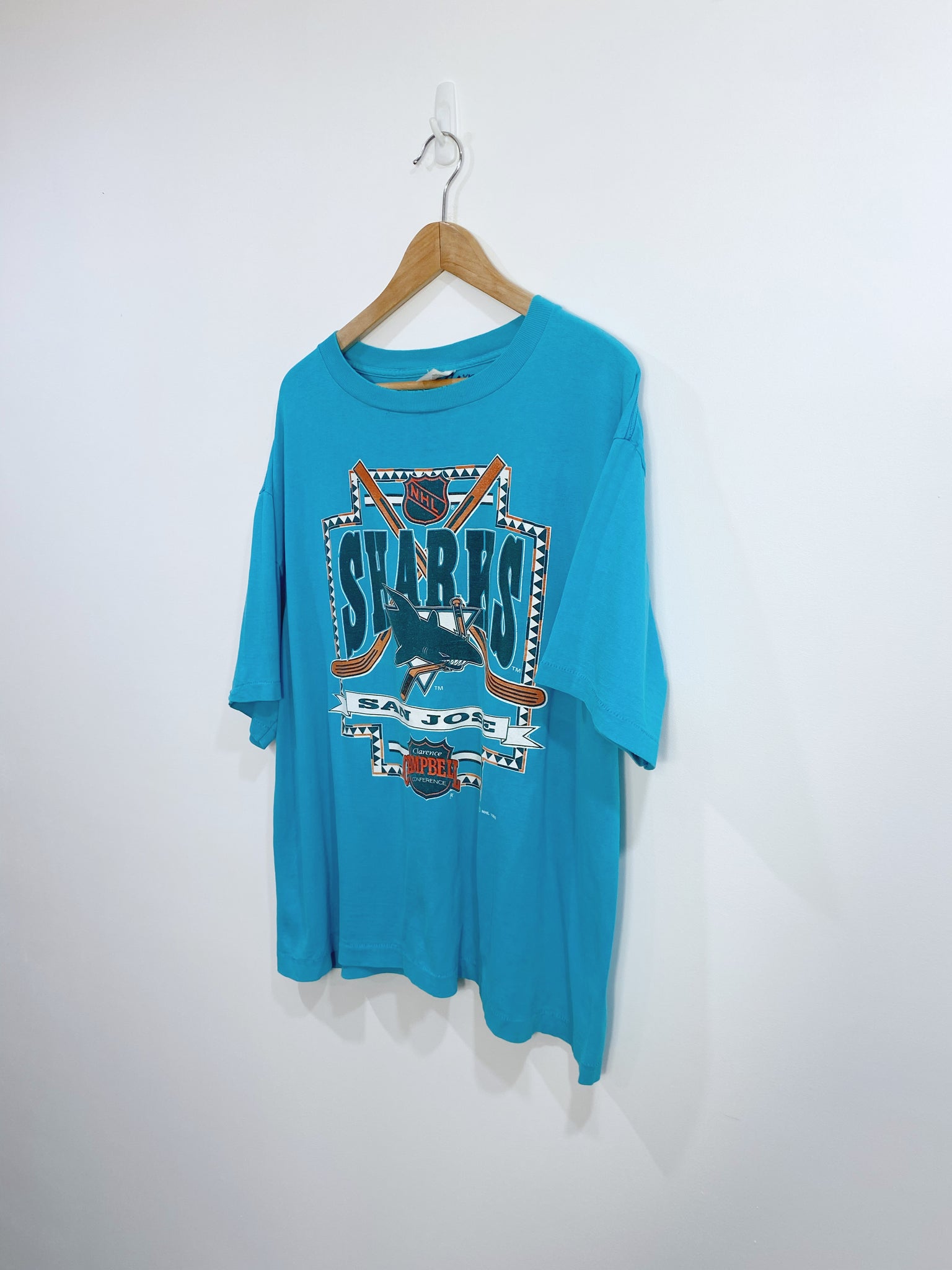 Vintage 1993 San Jose Sharks T-shirt L