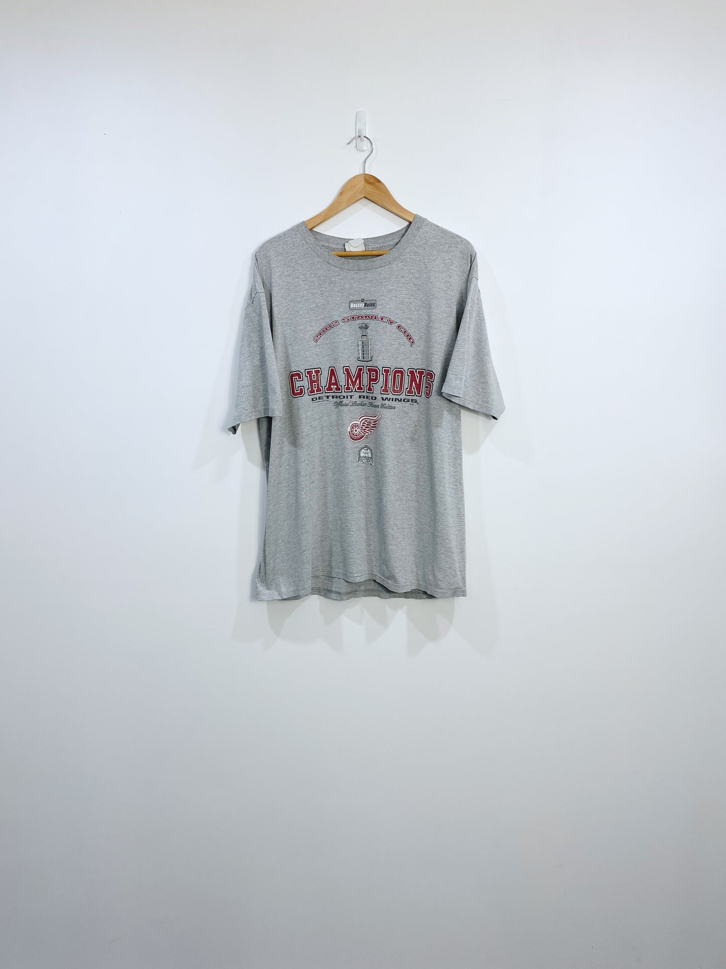 Vintage Detroit RedWings Championship T-shirt L