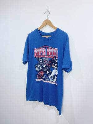Vintage 1990 New York Giants Championship T-shirt L