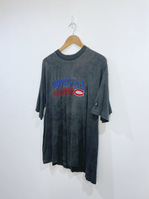 Vintage 90s Montreal Canadiens Embroidered T-shirt L