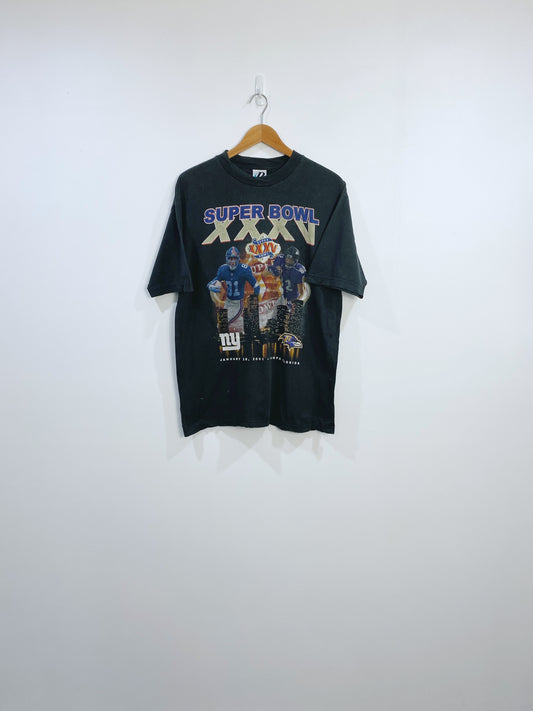 Vintage Giants Vs Ravens Championship T-shirt L