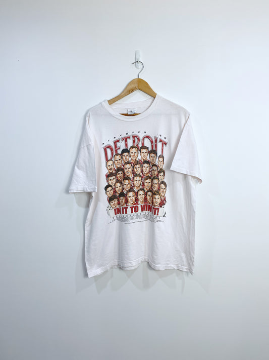 Vintage 1996 Detroit RedWings Championship T-shirt L