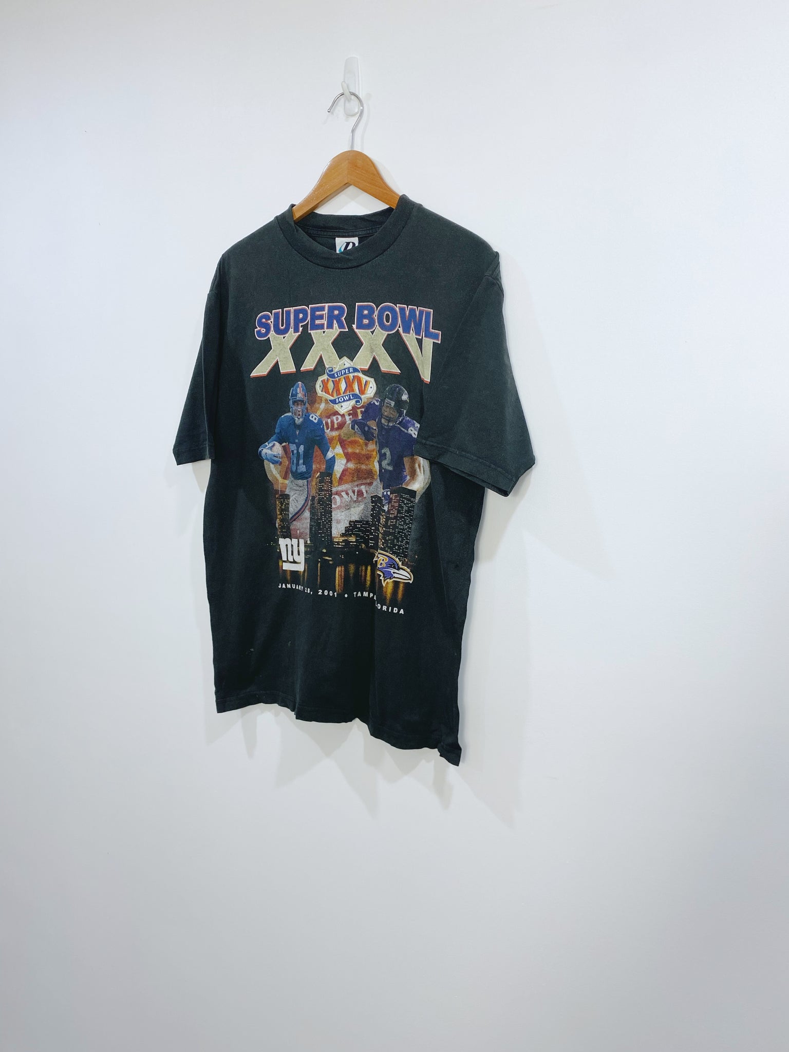 Vintage Giants Vs Ravens Championship T-shirt L