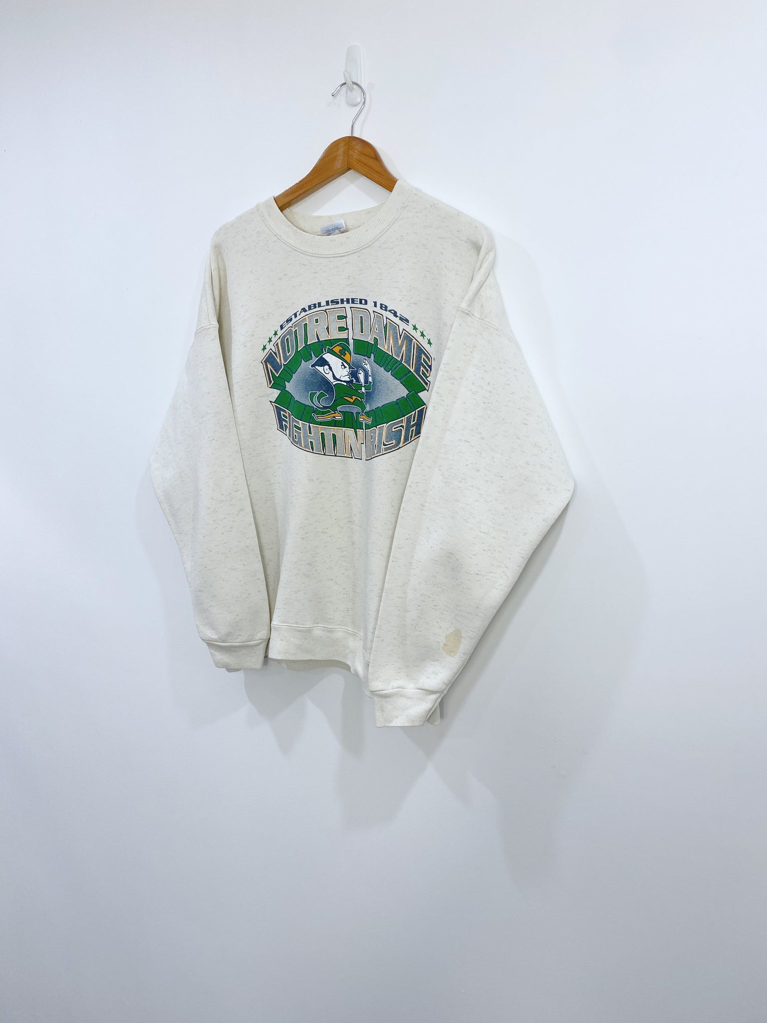 Vintage 90s Notre Dame Sweatshirt L