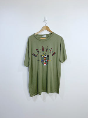 Vintage 90s Fila New York US Open T-shirt L