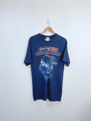 Vintage 1997 Denver Broncos Championship T-shirt M