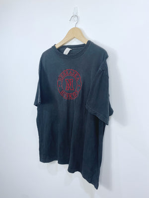 Vintage 90s Nebraska Huskers Embroidered T-shirt L