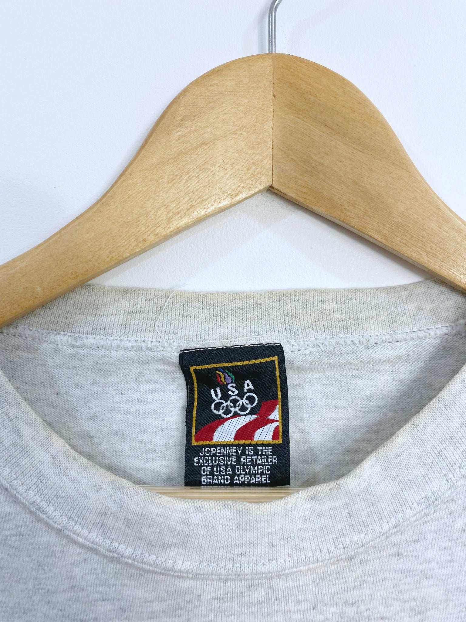 Vintage USA Olympics Embroidered T-shirt L