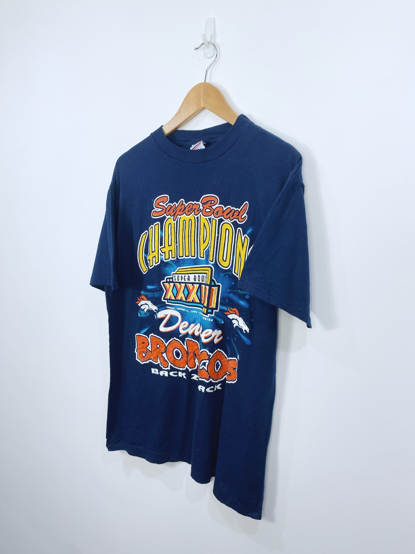 Vintage 1999 Denver Broncos Championship T-shirt L