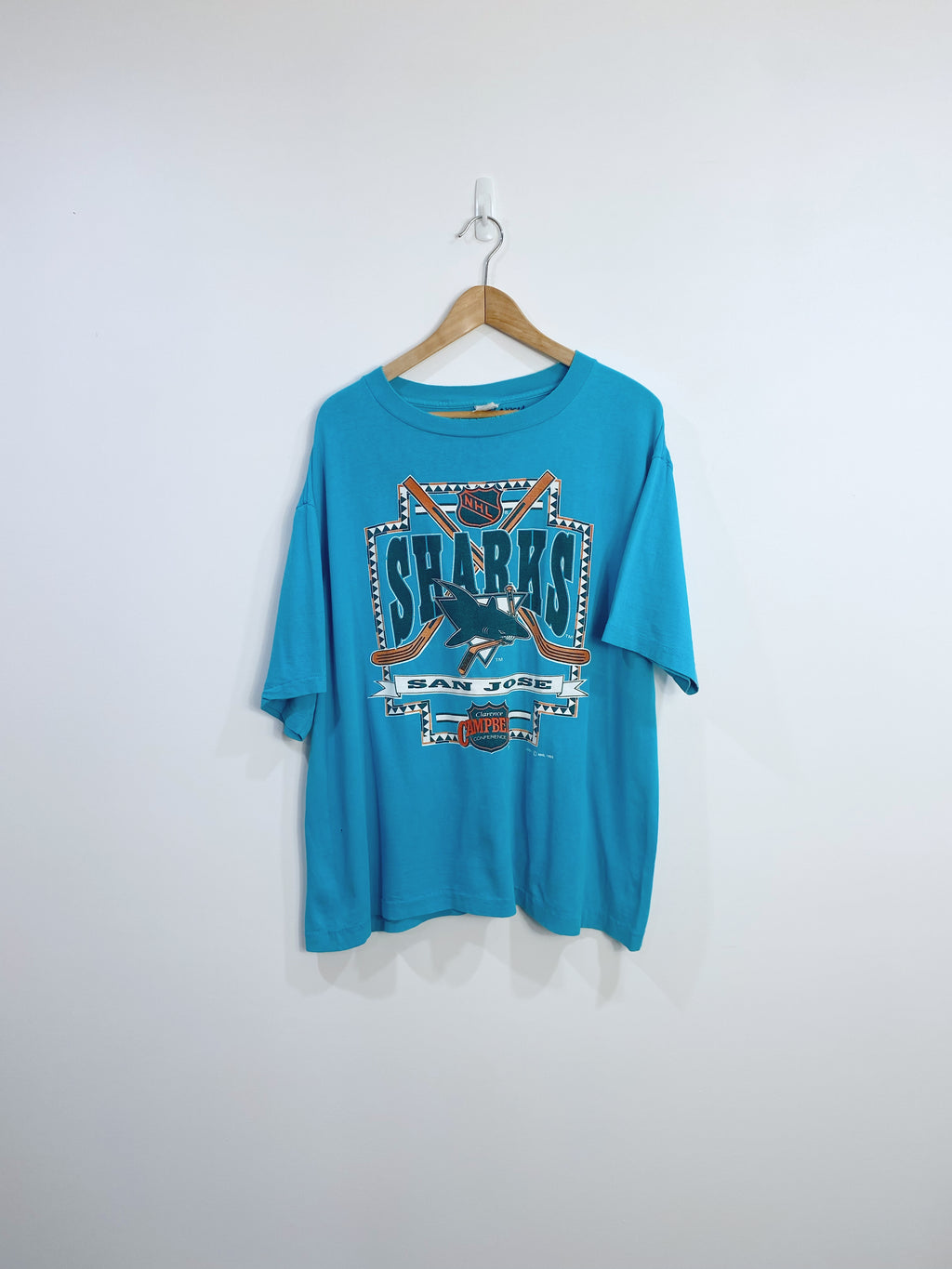 Vintage 1993 San Jose Sharks T-shirt L