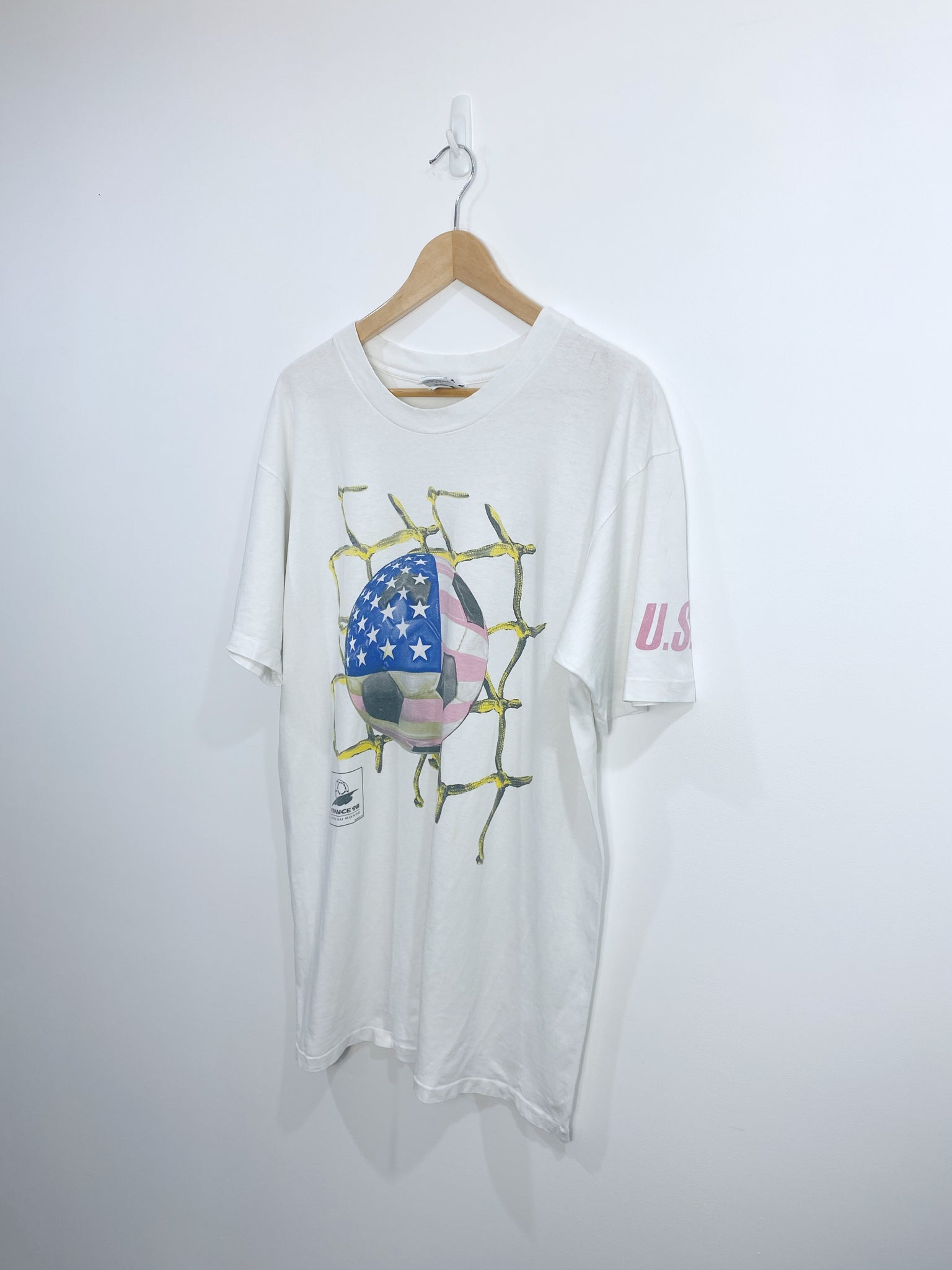 Vintage 1998 France World Cup T-shirt L